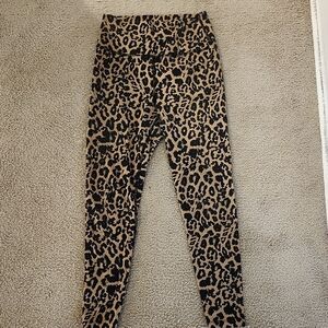 LNA Tan and Black Animal Print Leggings
